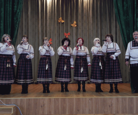 Выступление участников вокального ансамбля народного самодеятельного коллектива «Тары-бары»