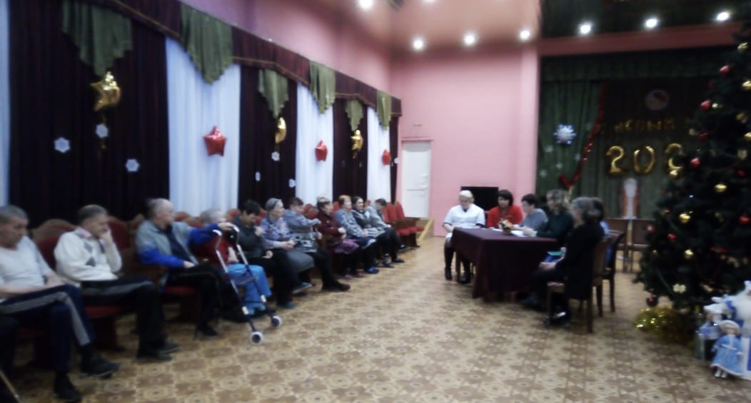 Собрание с жителями Кандалакшского дома-интерната